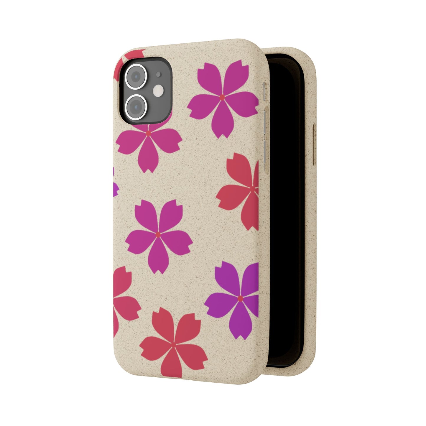 Eco friendly Red floral Phone case
