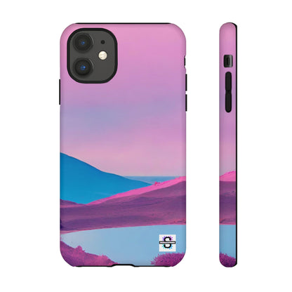 Pink Blue landscape design Phone cover | Mobile case