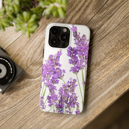 Purple Lavender print cute Phone Cover, Mobile case, iPhone 7 to iPhone15 AvailableSush Dopamine Decor