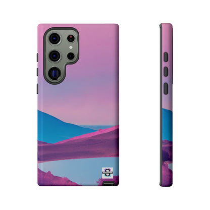 Pink Blue landscape design Phone cover | Mobile case