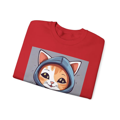 🐾 Cute Cat Hoodie Crewneck Sweatshirt | Unconditional Love Subliminals | Manifestation Apparel