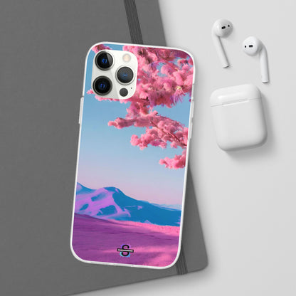 Flexi Pink landscape cherry blossom Phone case | Mobile cover