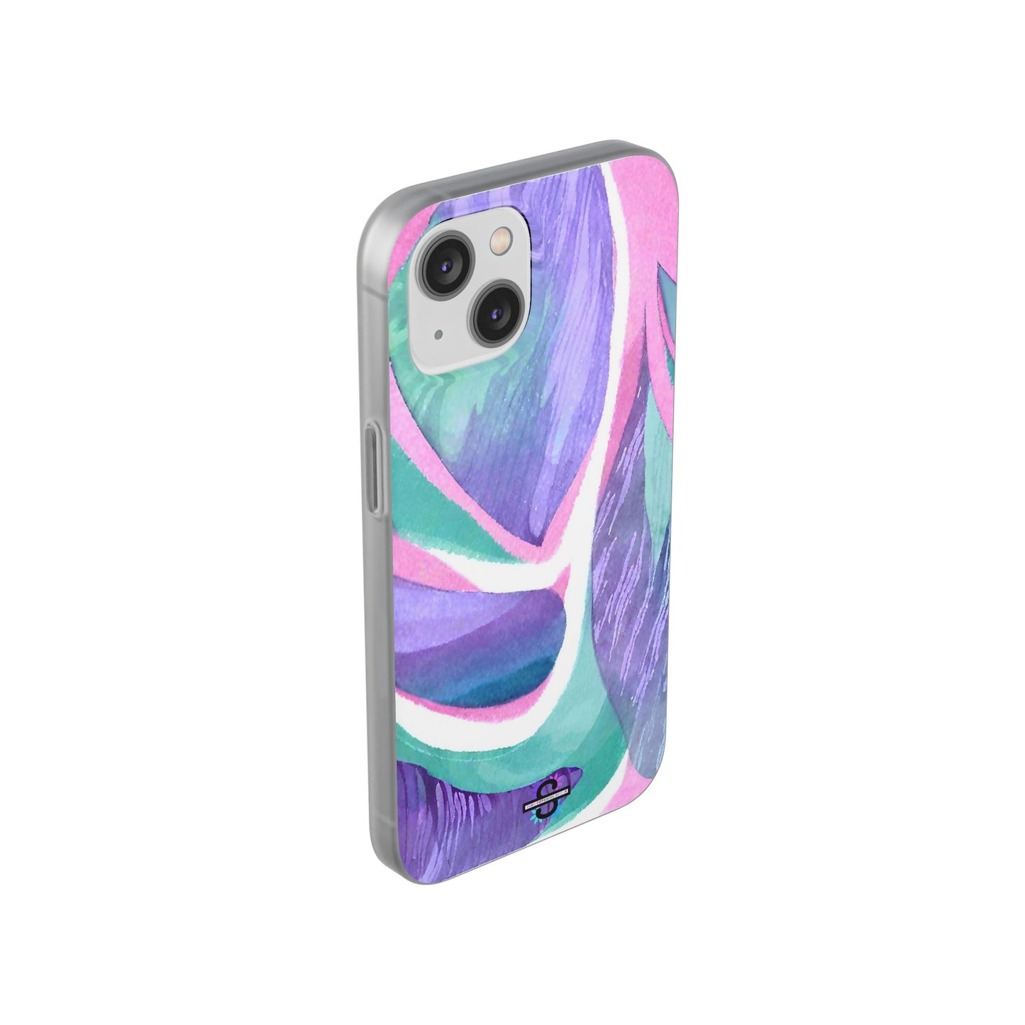 Subliminals for Prosperity | Purple Blue Green Pattern Phone cover | World's first Subliminals Brand | Sush Dopamine Decor
