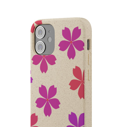 Eco friendly Red floral Phone case