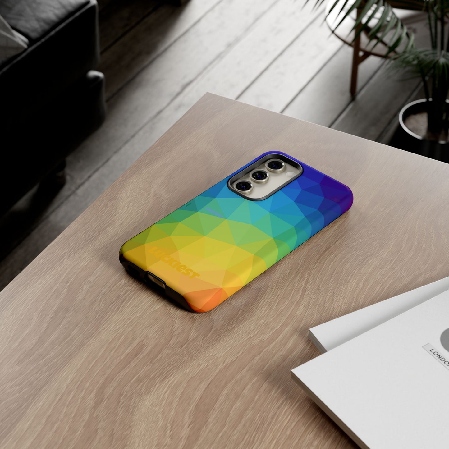 Chromatic Geometric Phone Cover | Mobile Cover  | Luckiest person alive subliminal