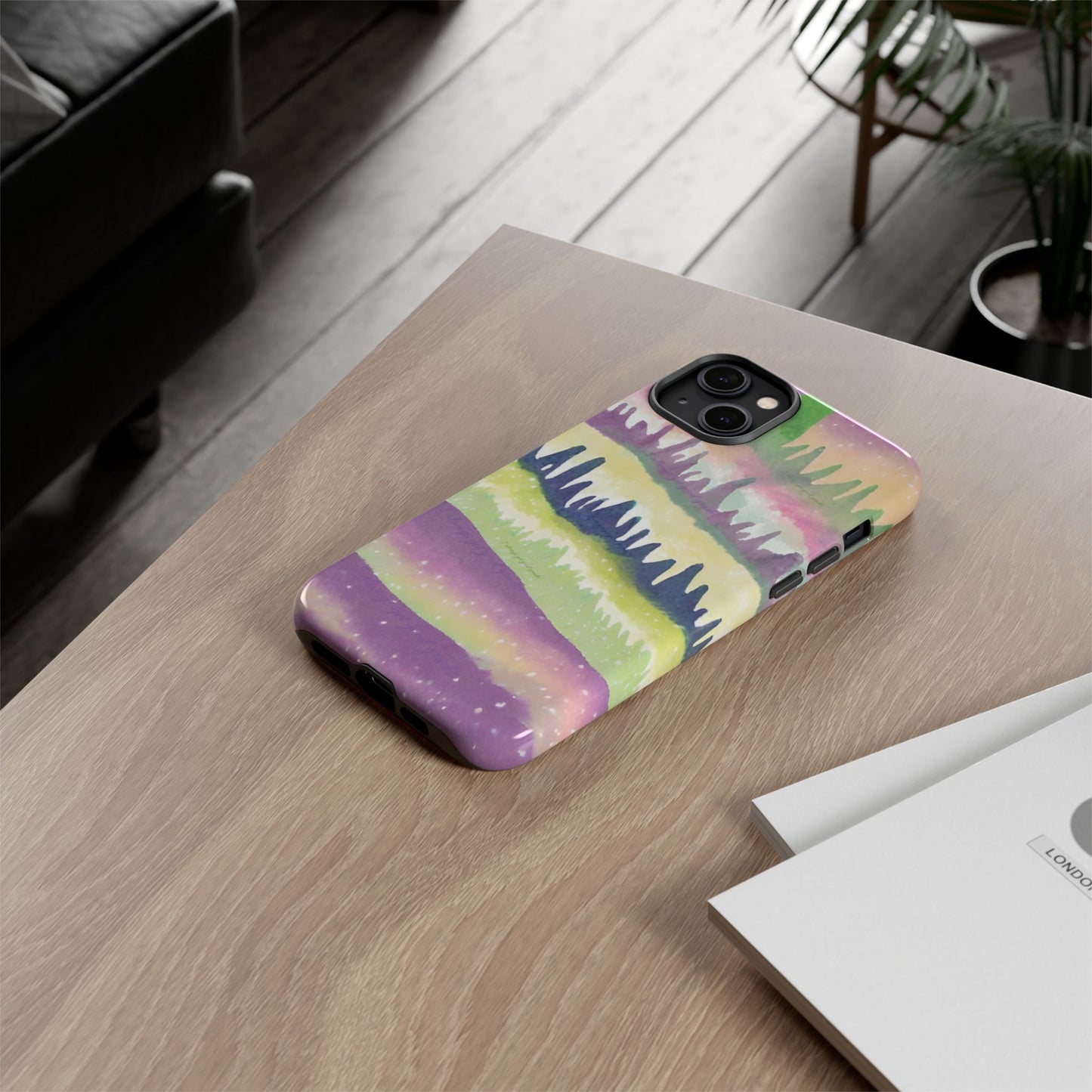 Limited Edition | Subliminals for good grades | Beautiful Abstract Landscape Phone Case – Nature Design Mobile Cover with Dual Protection