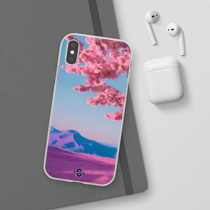 Flexi Pink landscape cherry blossom Phone case | Mobile cover
