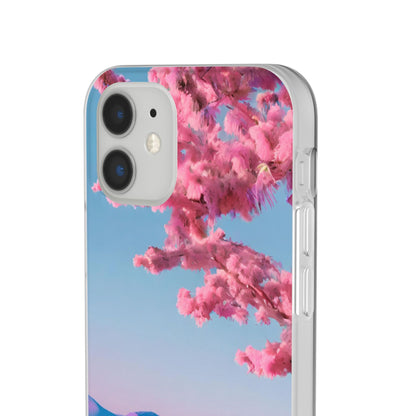 Flexi Pink landscape cherry blossom Phone case | Mobile cover