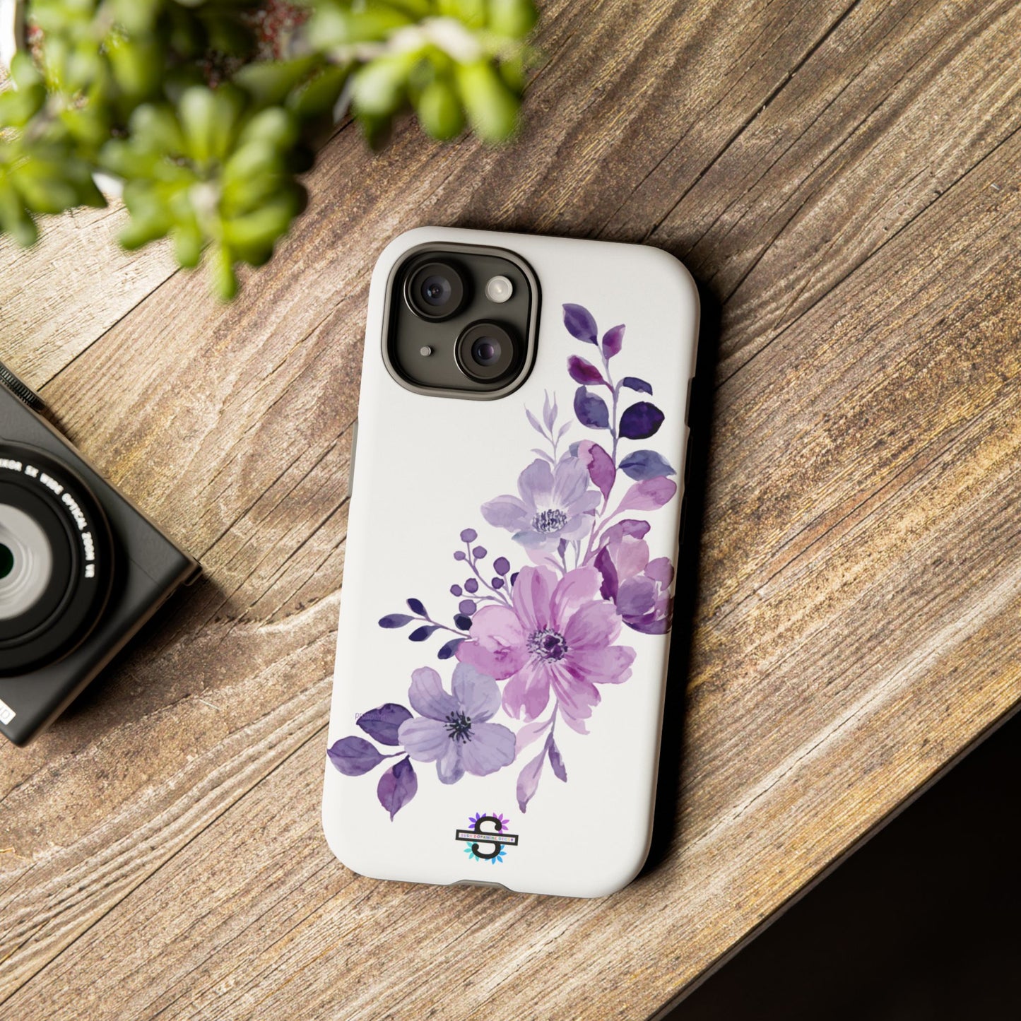 Limited Edition Floral Purple Phone Case | Prosperity Subliminals | Protective Hard Cover | Exclusive Collector's item