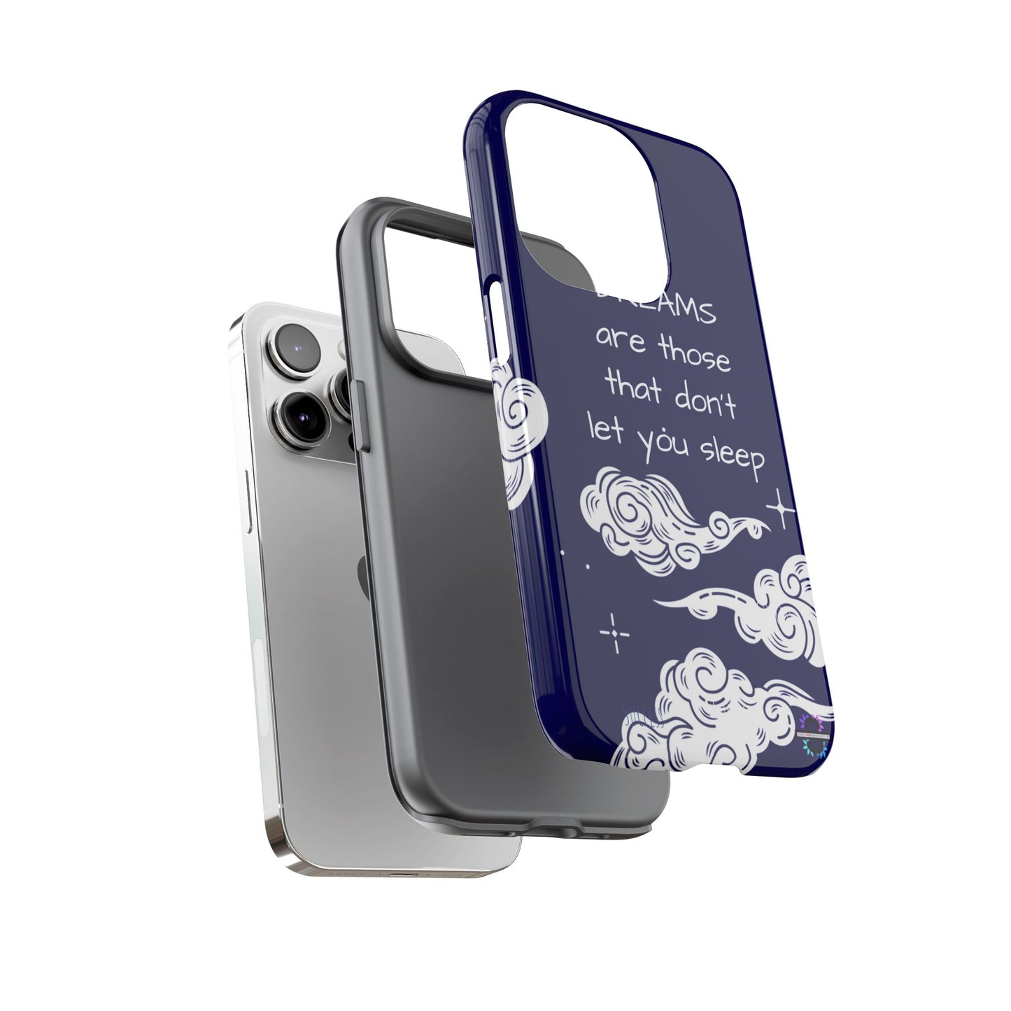 Limited Edition | Royal Blue Phone Case with Motivational Quote – Cloud Design Slim Protective Cover with Dual Layer Protection | Success Subliminals | Motivational Quote