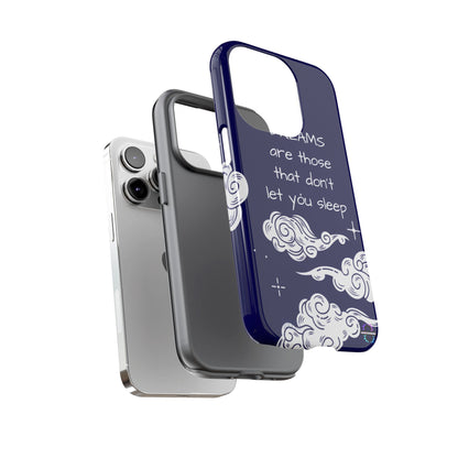 Limited Edition | Royal Blue Phone Case with Motivational Quote – Cloud Design Slim Protective Cover with Dual Layer Protection | Success Subliminals | Motivational Quote