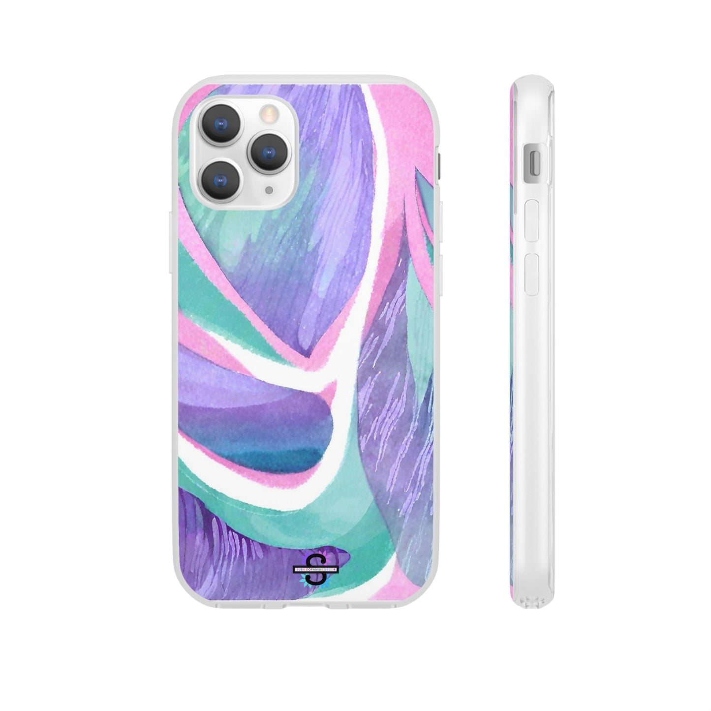 Purple Blue Green Pattern Phone cover