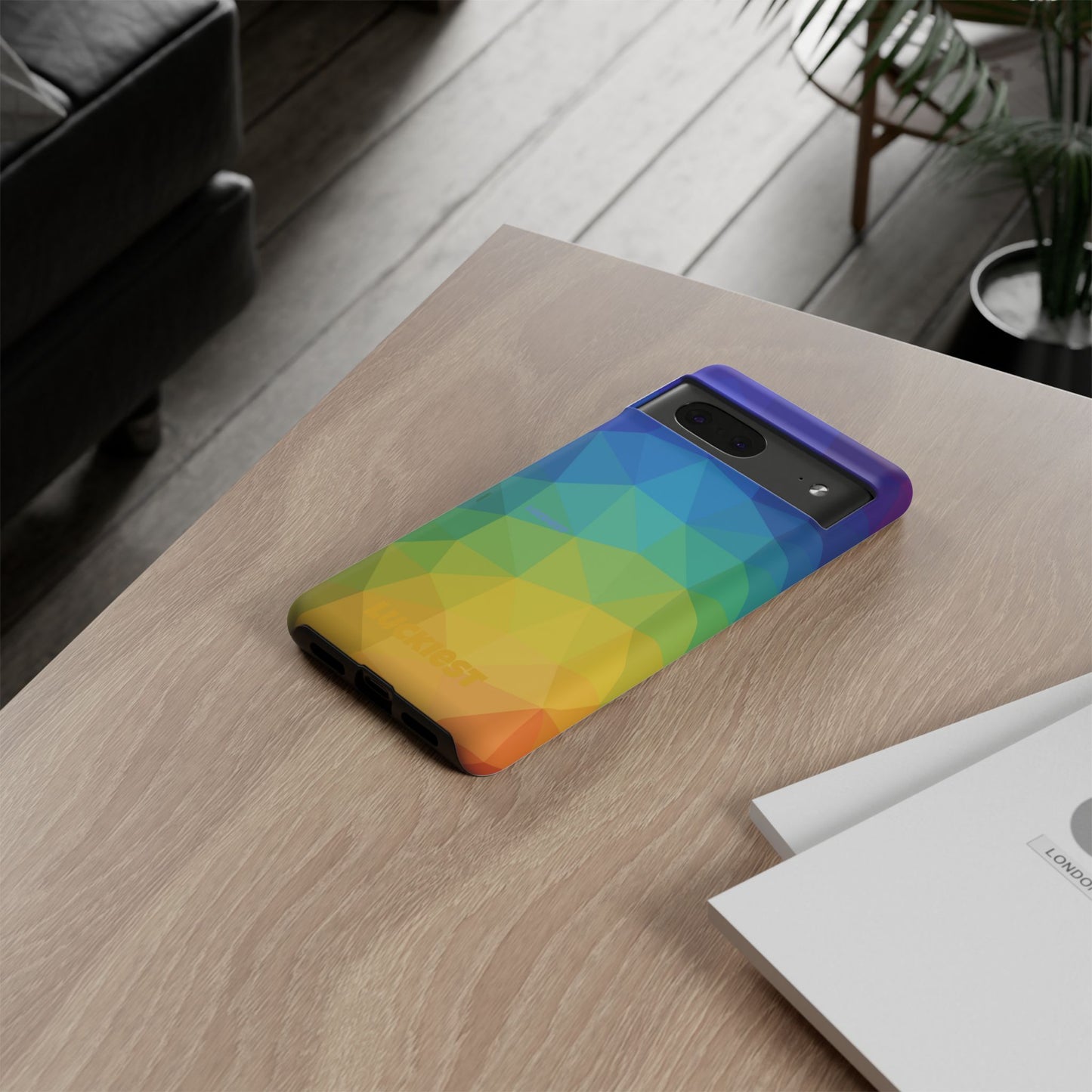 Chromatic Geometric Phone Cover | Mobile Cover  | Luckiest person alive subliminal