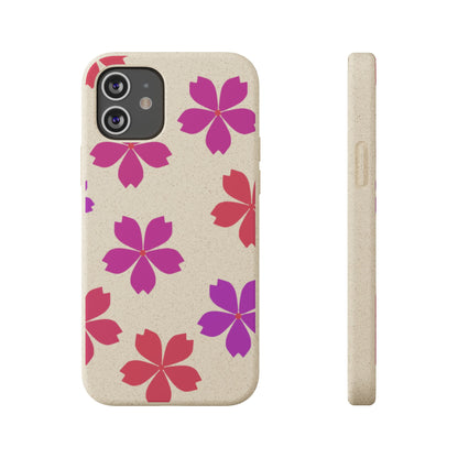 Eco friendly Red floral Phone case