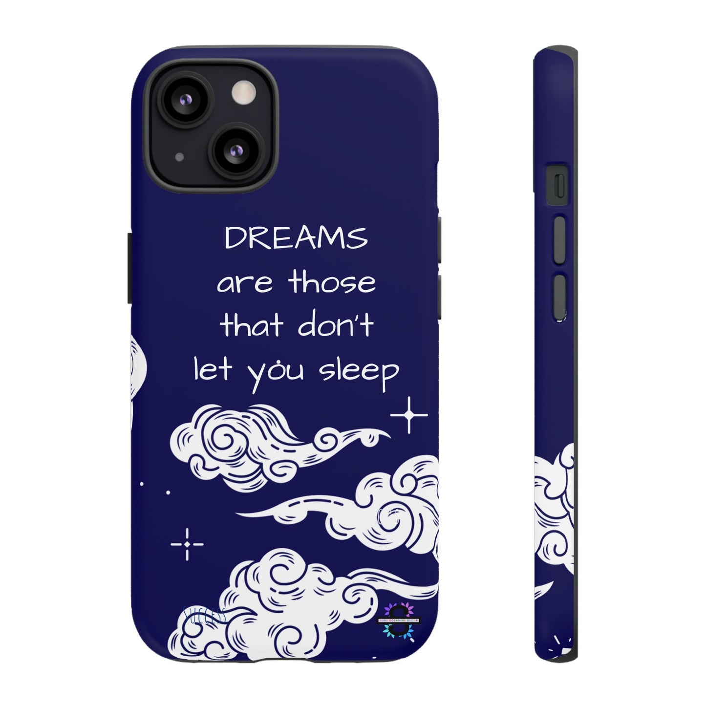 Limited Edition | Royal Blue Phone Case with Motivational Quote – Cloud Design Slim Protective Cover with Dual Layer Protection | Success Subliminals | Motivational Quote