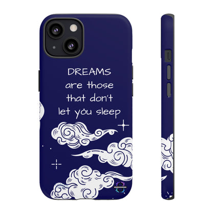 Limited Edition | Royal Blue Phone Case with Motivational Quote – Cloud Design Slim Protective Cover with Dual Layer Protection | Success Subliminals | Motivational Quote