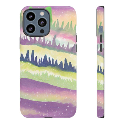 Limited Edition | Subliminals for good grades | Beautiful Abstract Landscape Phone Case – Nature Design Mobile Cover with Dual Protection