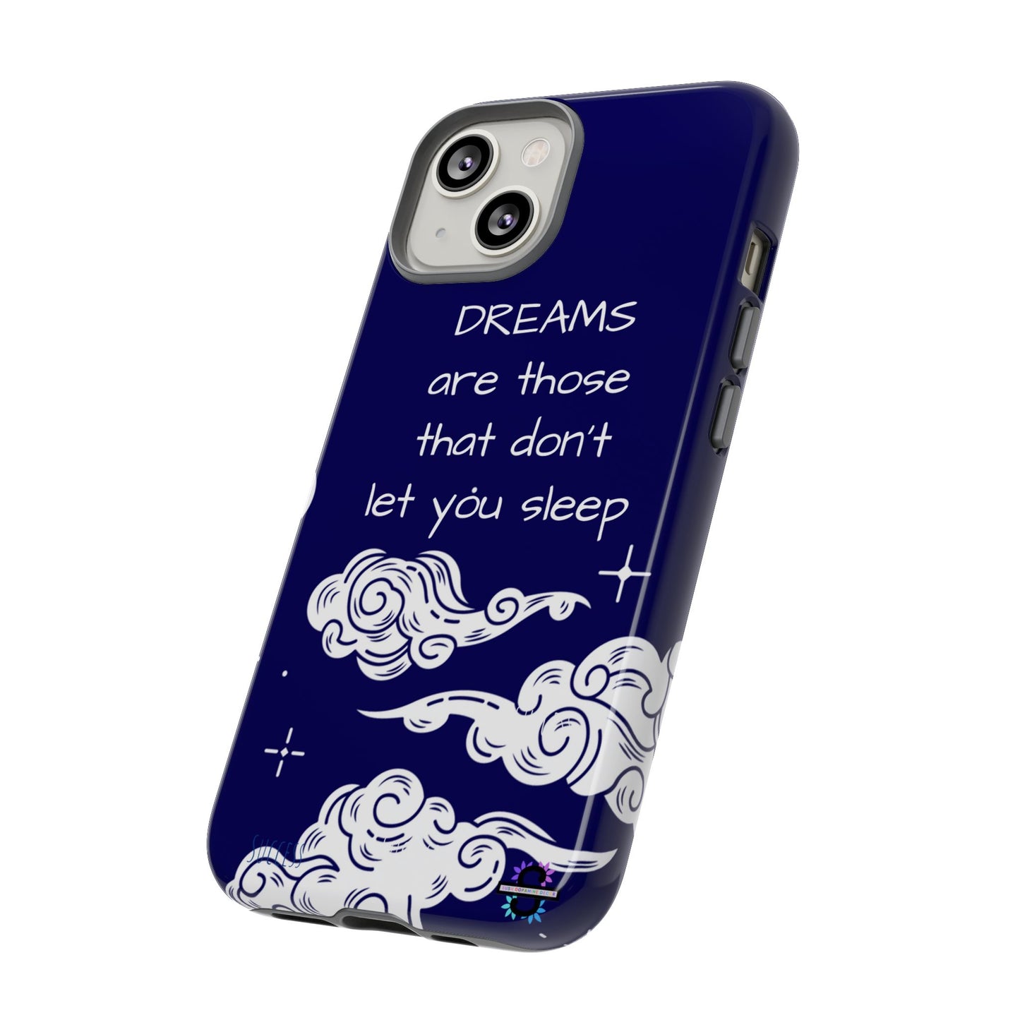 Limited Edition | Royal Blue Phone Case with Motivational Quote – Cloud Design Slim Protective Cover with Dual Layer Protection | Success Subliminals | Motivational Quote