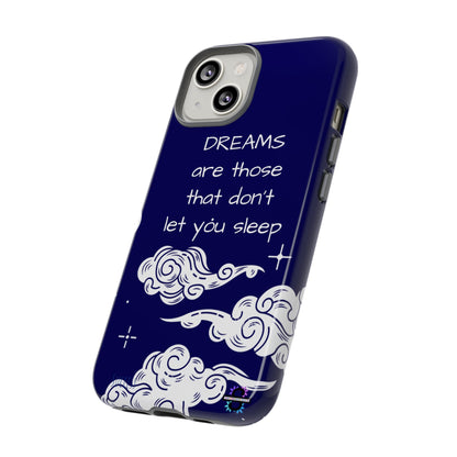 Limited Edition | Royal Blue Phone Case with Motivational Quote – Cloud Design Slim Protective Cover with Dual Layer Protection | Success Subliminals | Motivational Quote