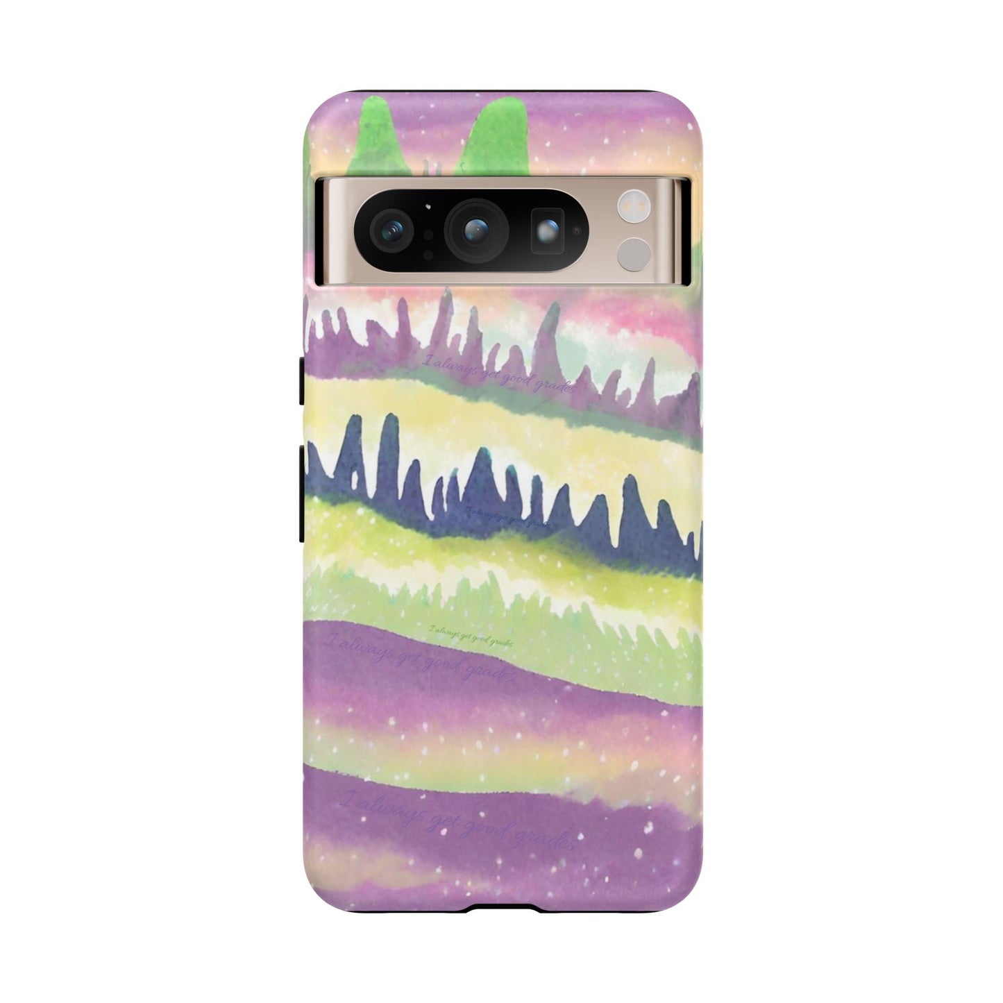 Limited Edition | Subliminals for good grades | Beautiful Abstract Landscape Phone Case – Nature Design Mobile Cover with Dual Protection