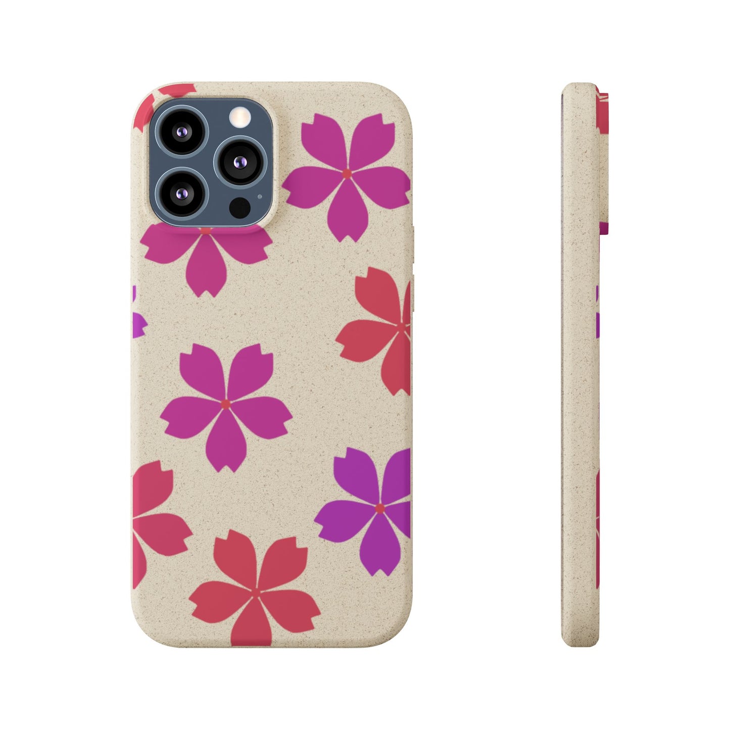 Eco friendly Red floral Phone case