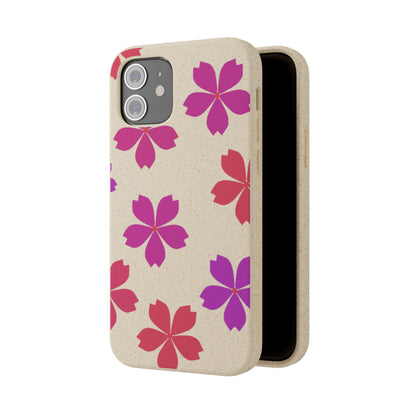 Eco friendly Red floral Phone case