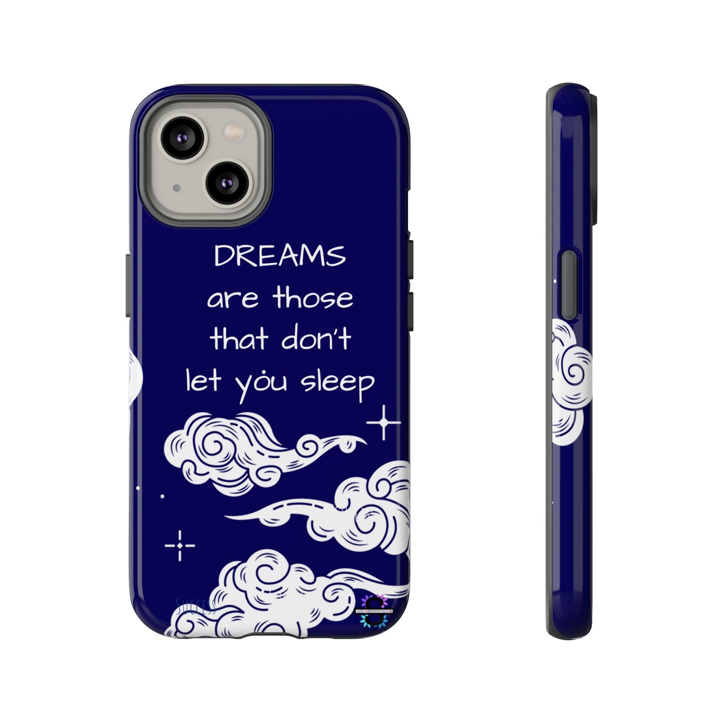 Limited Edition | Royal Blue Phone Case with Motivational Quote – Cloud Design Slim Protective Cover with Dual Layer Protection | Success Subliminals | Motivational Quote