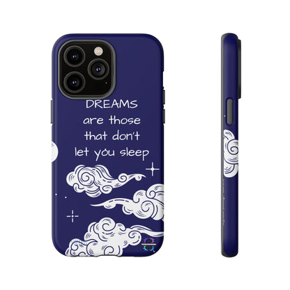 Limited Edition | Royal Blue Phone Case with Motivational Quote – Cloud Design Slim Protective Cover with Dual Layer Protection | Success Subliminals | Motivational Quote