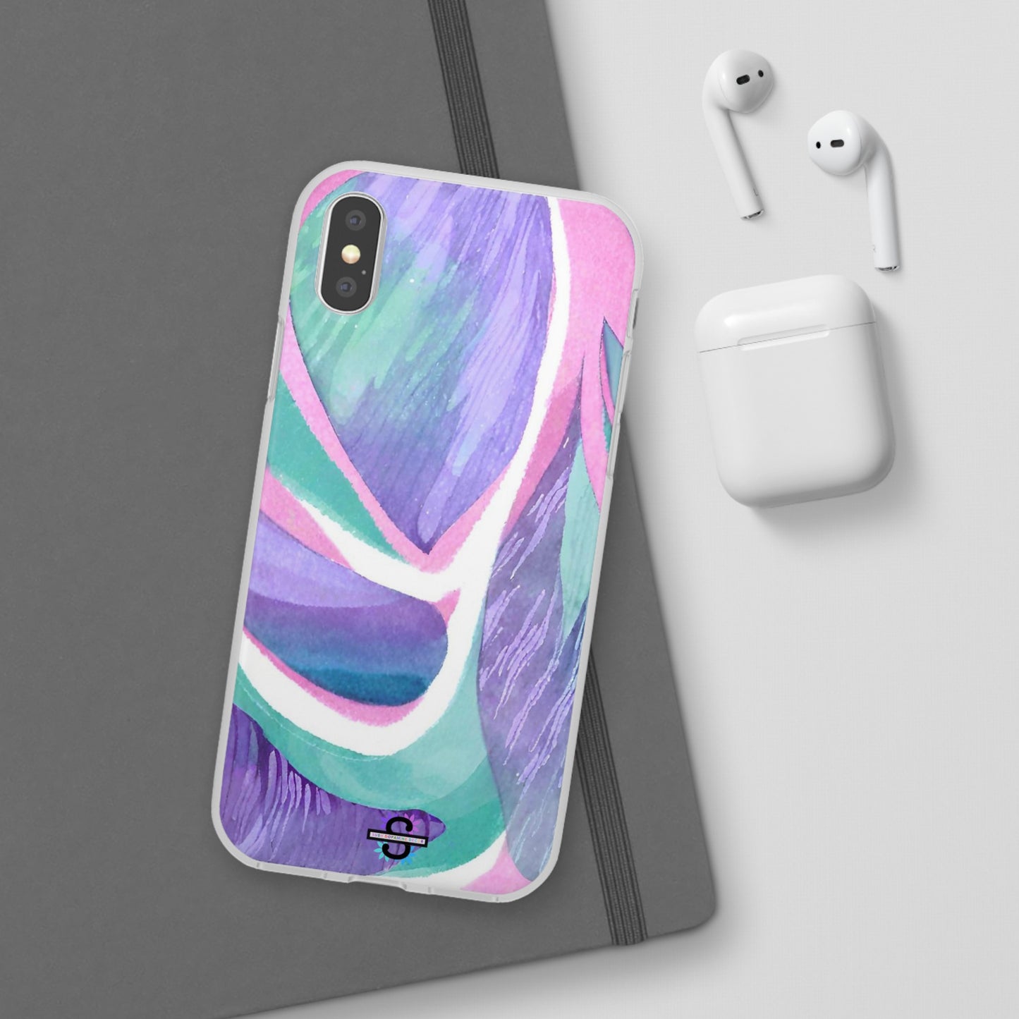 Purple Blue Green Pattern Phone cover