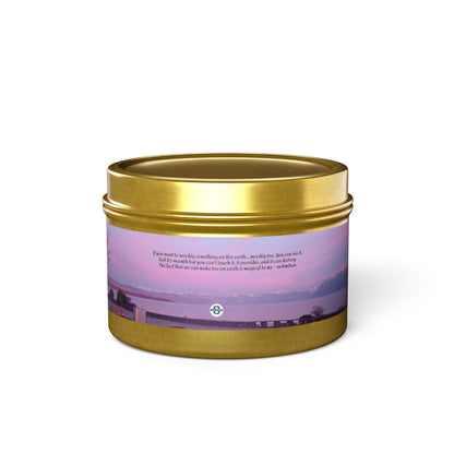 Sunset Gradient Candle, Evergreen. Fresh Coffee smell, Mango Coconut Smell. Spa Retreat, Vanilla Bean, Peace subliminal messaging