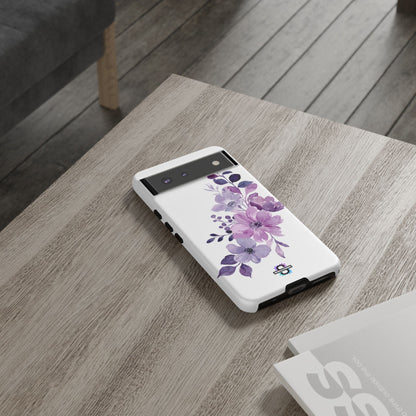 Limited Edition Floral Purple Phone Case | Prosperity Subliminals | Protective Hard Cover | Exclusive Collector's item