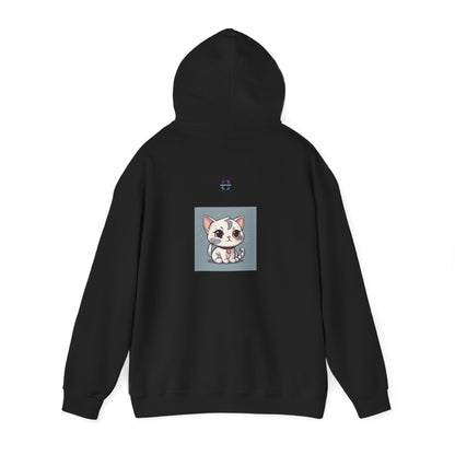 Unisex Heavy Blend™ Hooded Sweatshirt – Cute Cat Hoodie | Unstoppable | Powerful Subliminal | Cat Energy | Success Subliminal