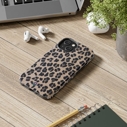 Black and Brown Mobile Cover, Leopard Print, Stylish Mobile Case, Accessories