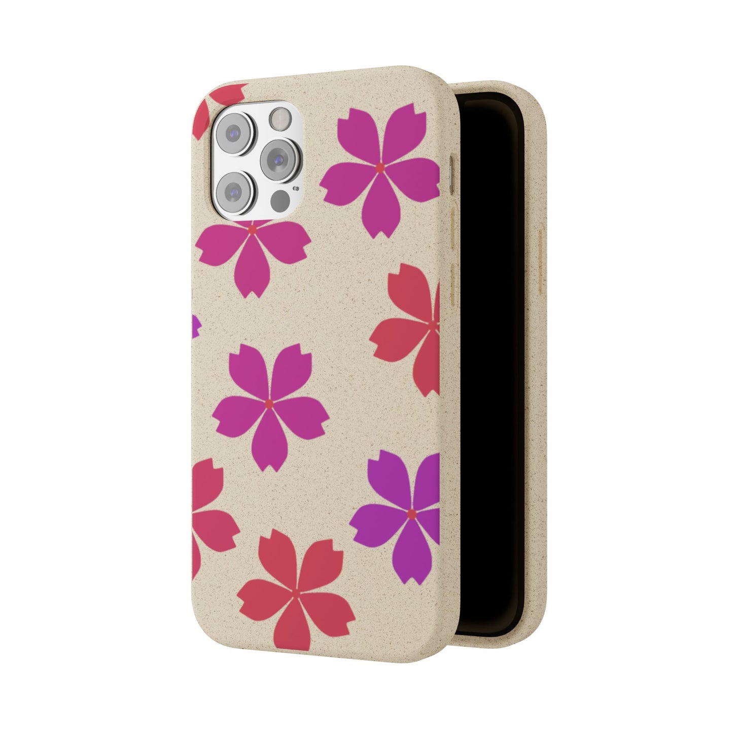 Eco friendly Red floral Phone case