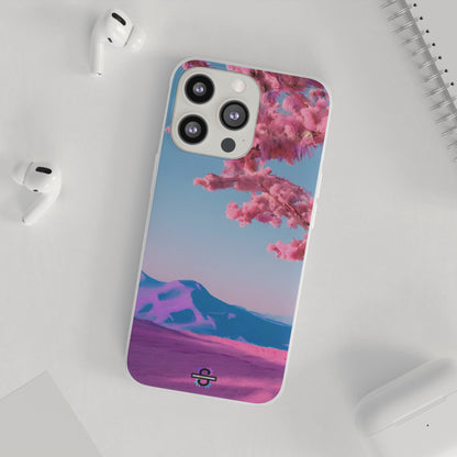 Flexi Pink landscape cherry blossom Phone case | Mobile cover