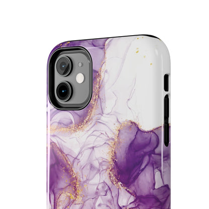 Purple White gold marble Tough Phone Case | Mobile cover