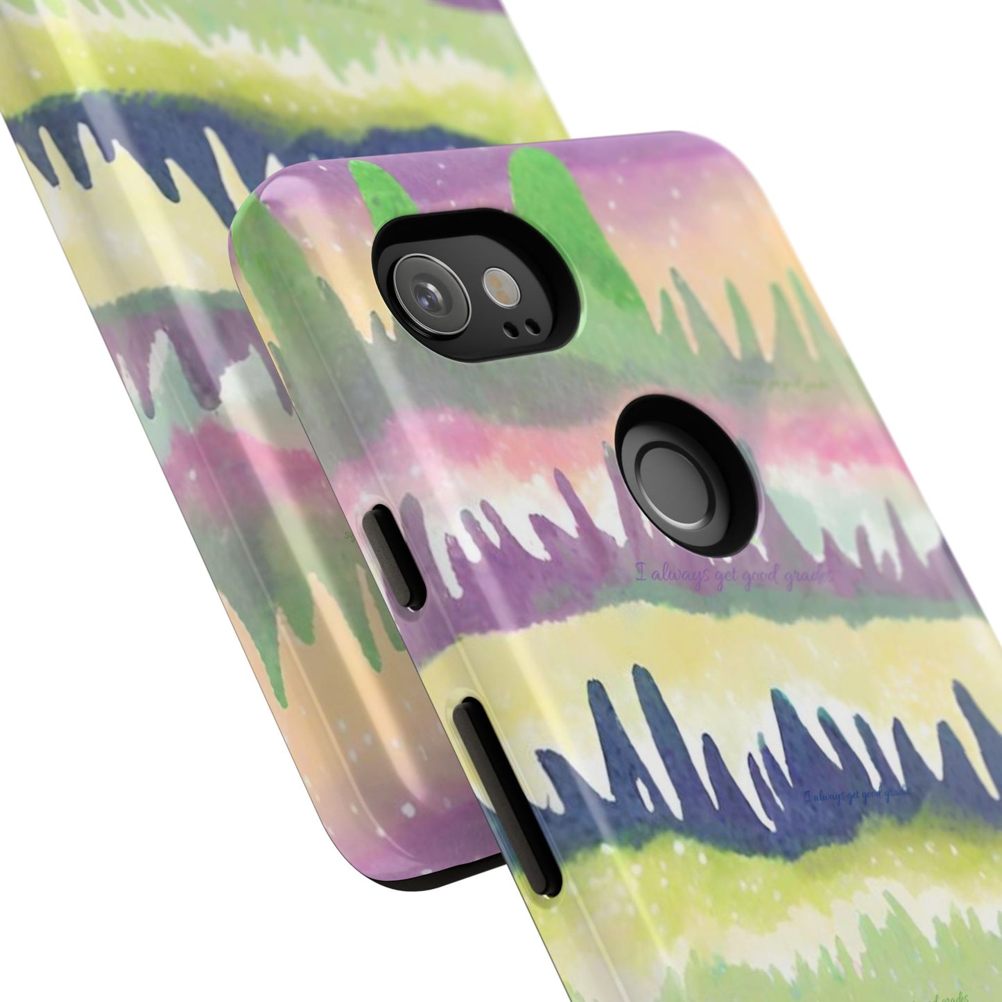 Limited Edition | Subliminals for good grades | Beautiful Abstract Landscape Phone Case – Nature Design Mobile Cover with Dual Protection