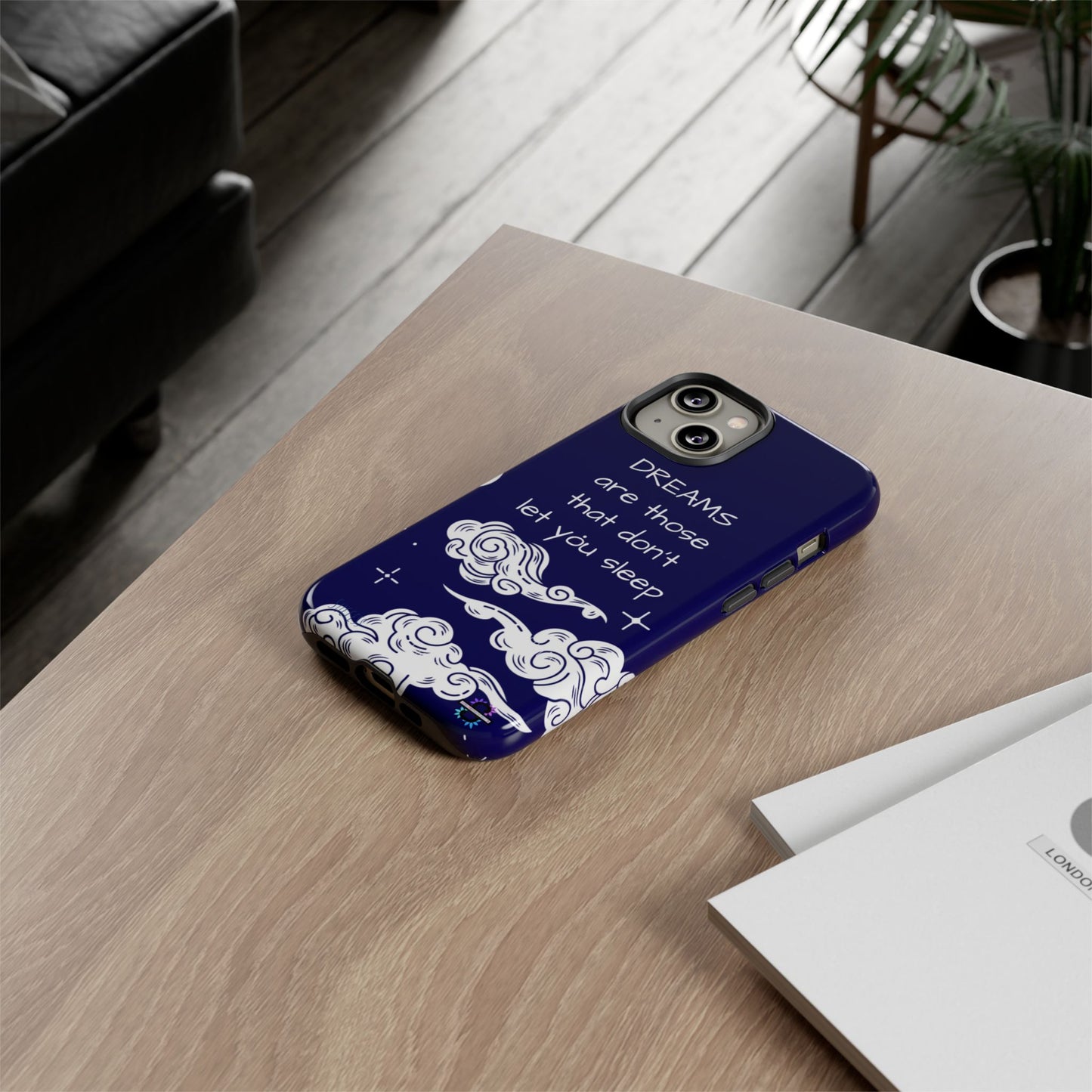 Limited Edition | Royal Blue Phone Case with Motivational Quote – Cloud Design Slim Protective Cover with Dual Layer Protection | Success Subliminals | Motivational Quote
