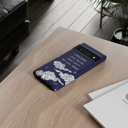 Limited Edition | Royal Blue Phone Case with Motivational Quote – Cloud Design Slim Protective Cover with Dual Layer Protection | Success Subliminals | Motivational Quote