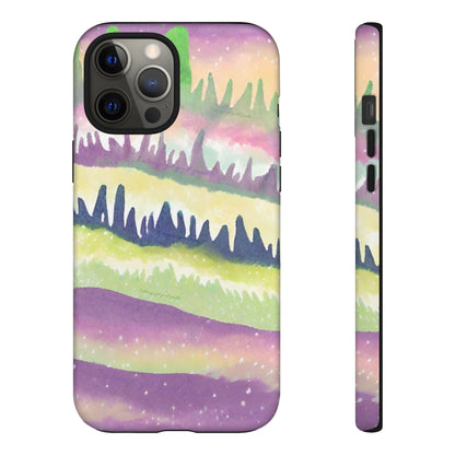 Limited Edition | Subliminals for good grades | Beautiful Abstract Landscape Phone Case – Nature Design Mobile Cover with Dual Protection