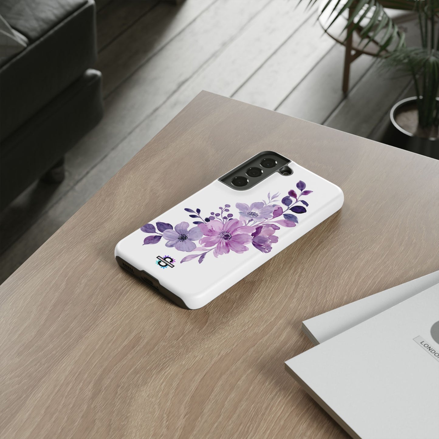 Limited Edition Floral Purple Phone Case | Prosperity Subliminals | Protective Hard Cover | Exclusive Collector's item
