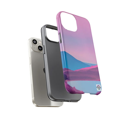 Pink Blue landscape design Phone cover | Mobile case