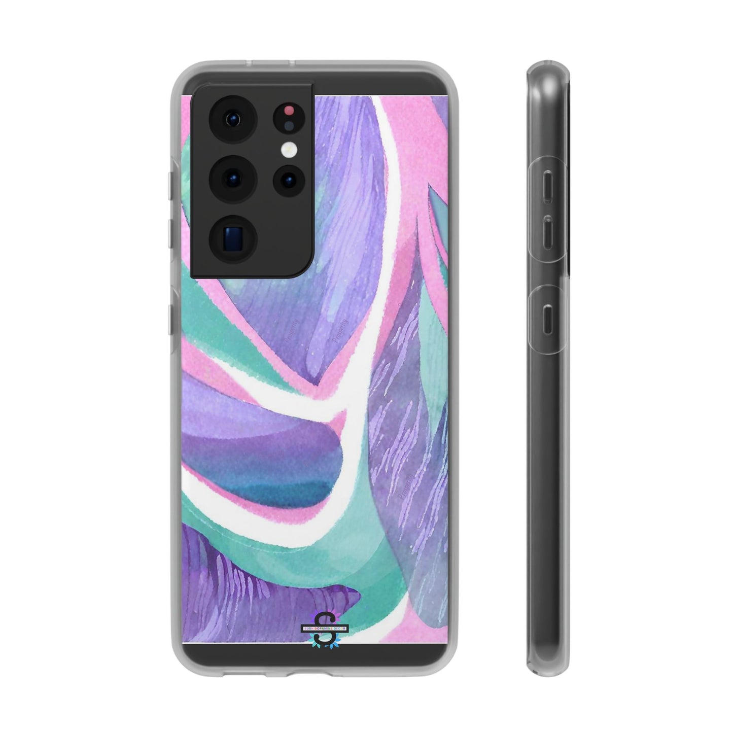 Subliminals for Prosperity | Purple Blue Green Pattern Phone cover | World's first Subliminals Brand | Sush Dopamine Decor