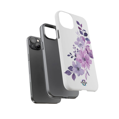 Limited Edition Floral Purple Phone Case | Prosperity Subliminals | Protective Hard Cover | Exclusive Collector's item