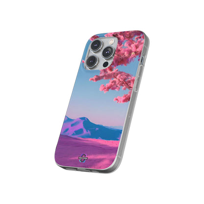 Flexi Pink landscape cherry blossom Phone case | Mobile cover