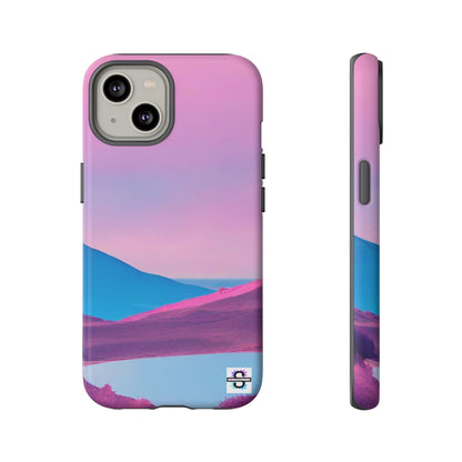 Pink Blue landscape design Phone cover | Mobile case