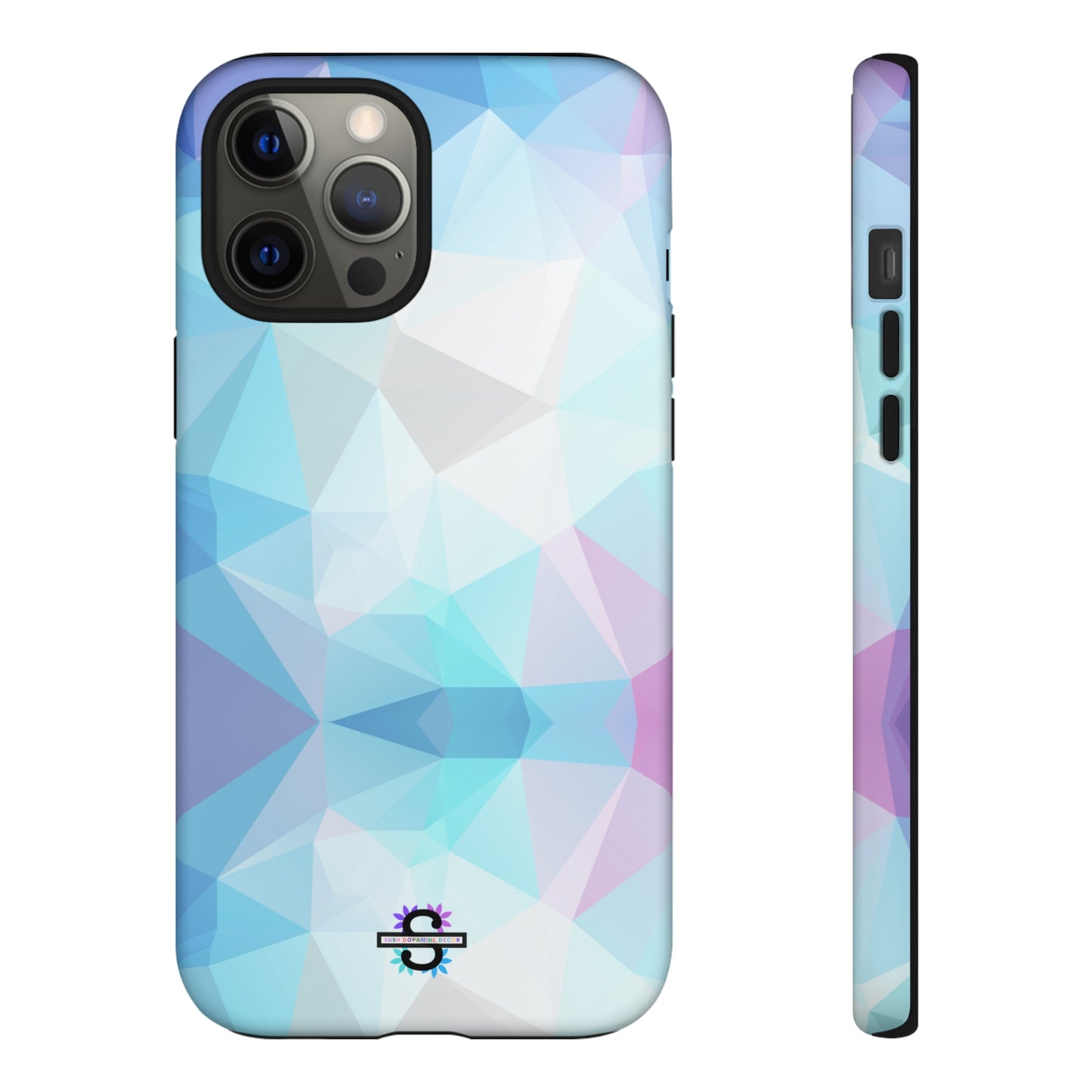 Geometric Blue Phone Cover