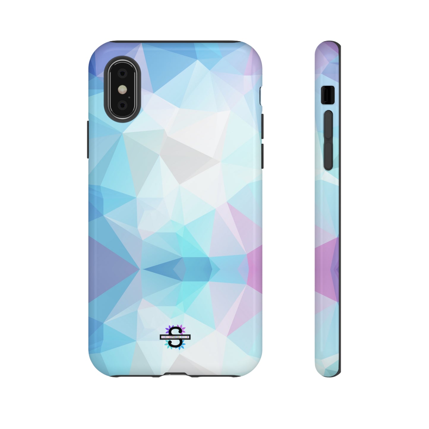 Geometric Blue Phone Cover