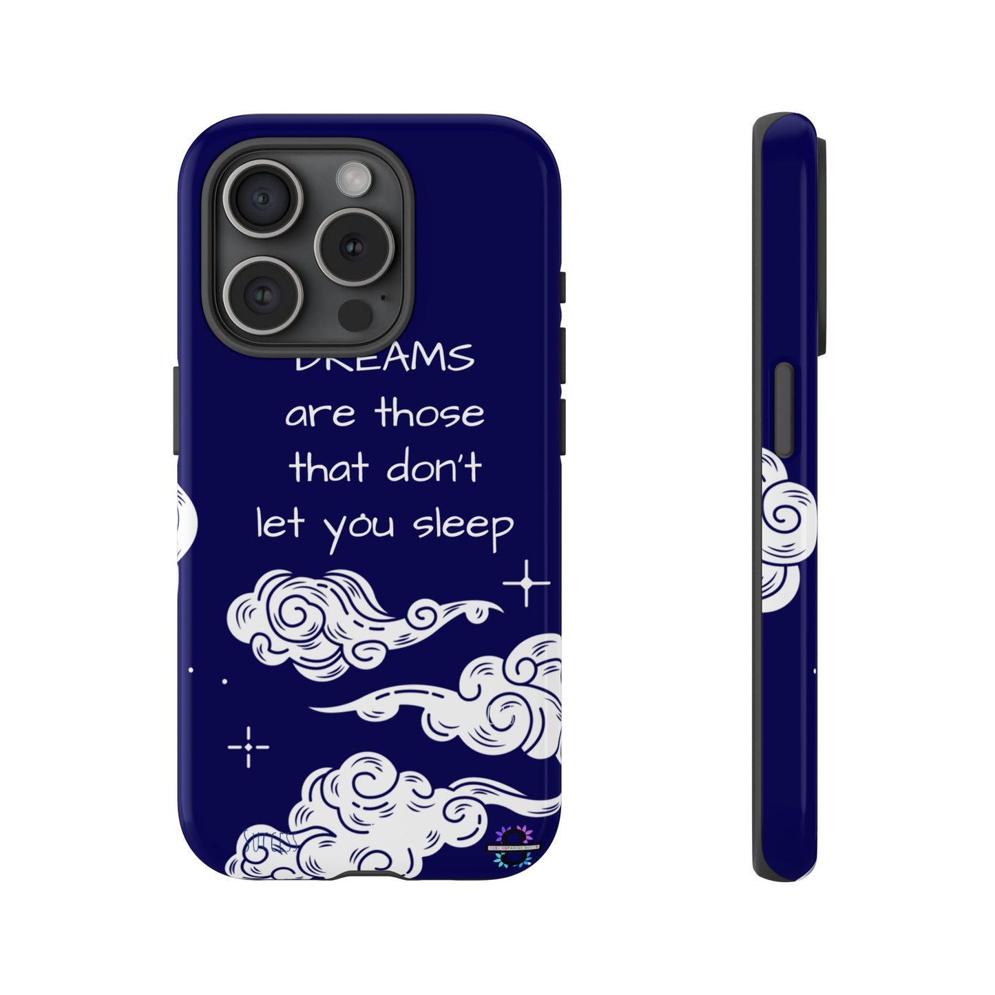 Limited Edition | Royal Blue Phone Case with Motivational Quote – Cloud Design Slim Protective Cover with Dual Layer Protection | Success Subliminals | Motivational Quote