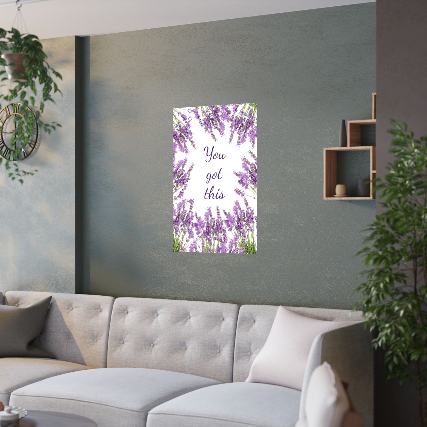 Beautiful Lavender Satin Posters (210gsm), Motivational Poster, Positive Manifestation, Positive Subliminals | Peace Subliminal